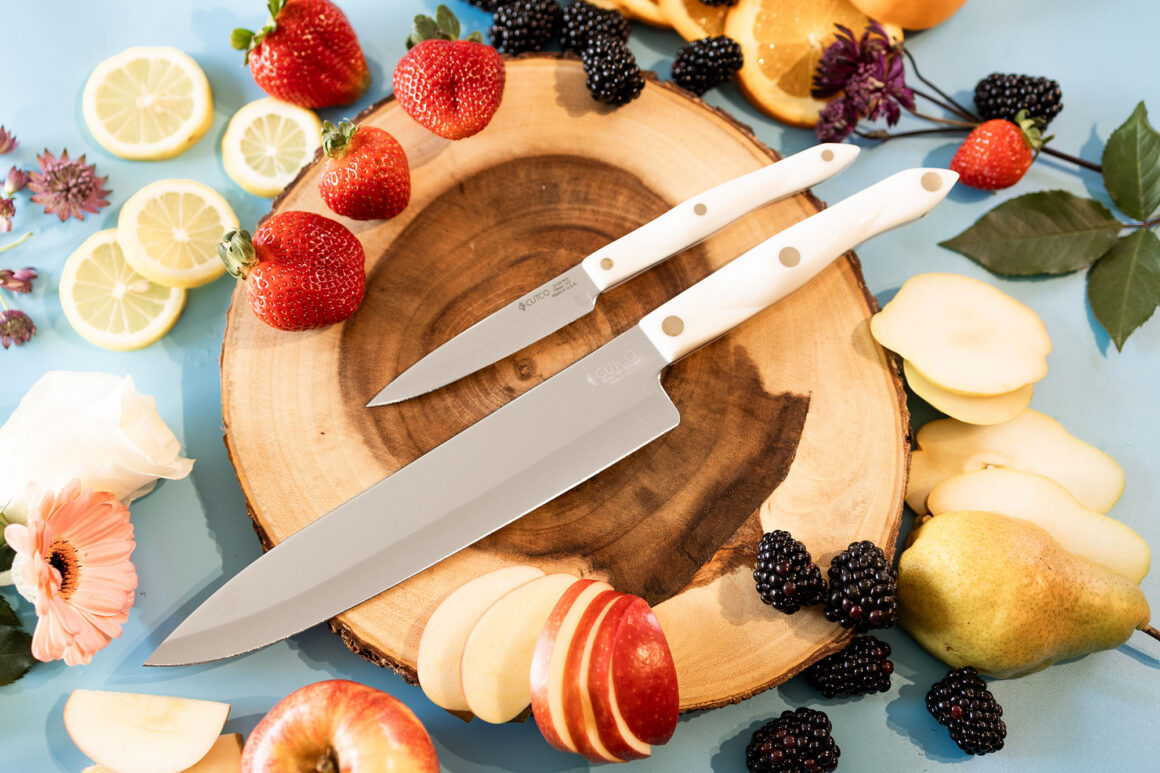 Cutco paring and French chef knives