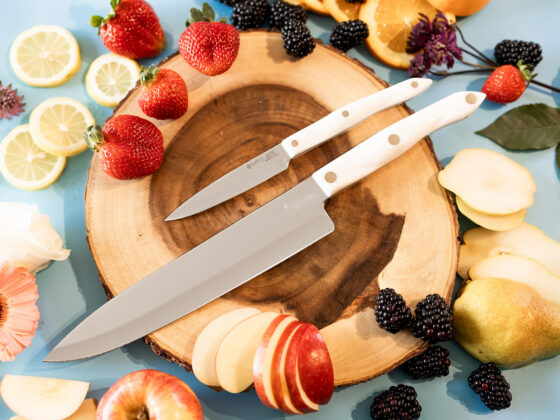 Cutco paring and French chef knives